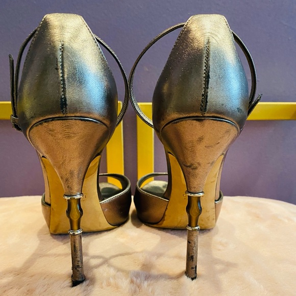 Gucci bamboo sandals heels size 7 - Picture 5 of 7